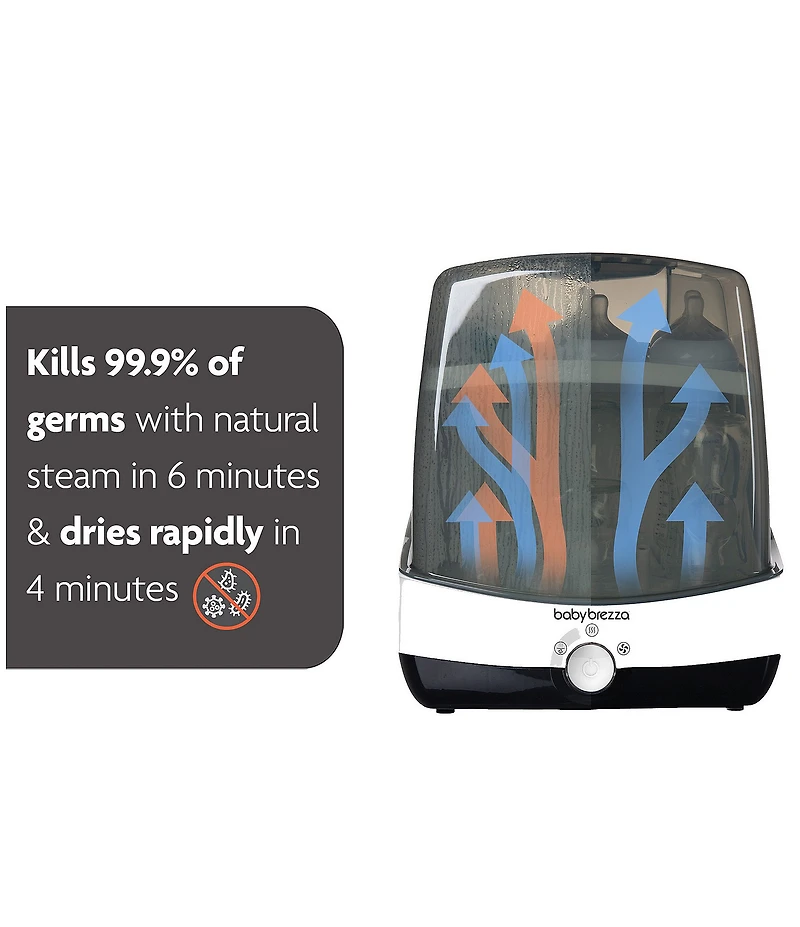 Baby Brezza Superfast Baby Bottle Sterilizer and Dryer - Sterilizes & Dries in 10 Minutes