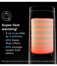 Baby Brezza Superfast Portable Bottle Warmer - Rechargeable Travel Warmer for Formula and Breastmilk