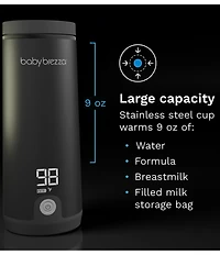 Baby Brezza Superfast Portable Bottle Warmer - Rechargeable Travel Warmer for Formula and Breastmilk
