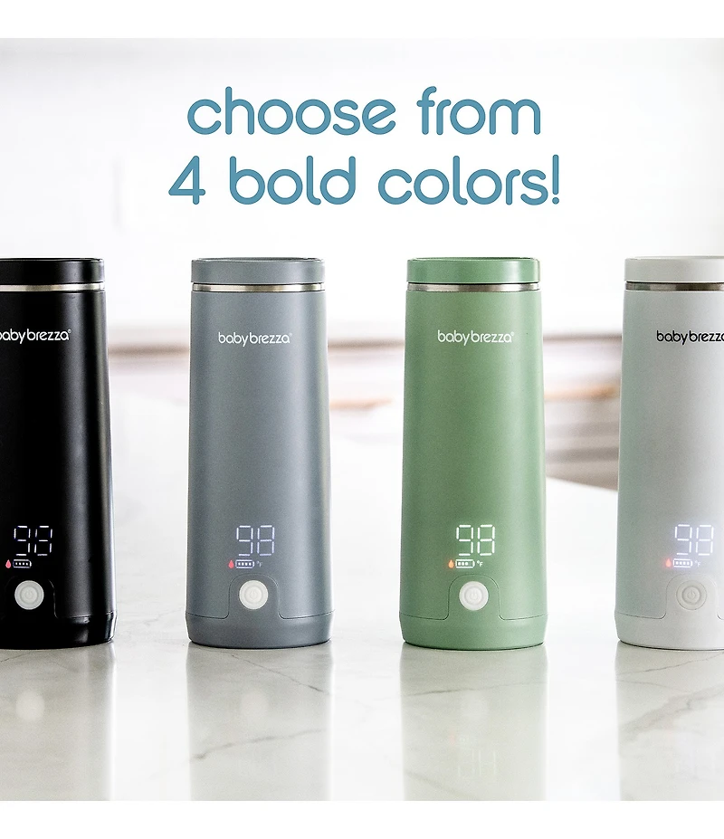 Baby Brezza Superfast Portable Bottle Warmer - Rechargeable Travel Warmer for Formula and Breastmilk