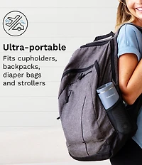 Baby Brezza Superfast Portable Bottle Warmer - Rechargeable Travel Warmer for Formula and Breastmilk