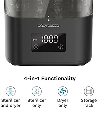 Baby Brezza SuperQuick™ Baby Bottle Sterilizer and Dryer - Sterilizes & Dries in just 10 Minutes