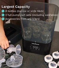 Baby Brezza SuperQuick™ Baby Bottle Sterilizer and Dryer - Sterilizes & Dries in just 10 Minutes