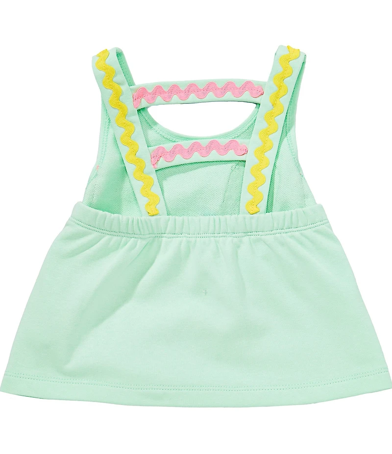 Baby Sara Little Girls Sleeveless Sequin Popsicle Applique Popover Ric-Rac Trim Top