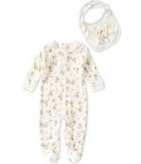 Baby Starters Baby Boys Bunny Print Footie & My 1st Easter Bib Set