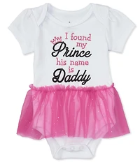 Baby Starters Baby Girls Short-Sleeve I Found My Prince Bodysuit