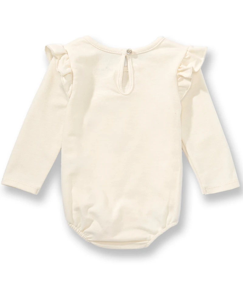 Baby Starters Baby Girls Long Sleeve Fall and Football Bodysuit 3-Piece Set