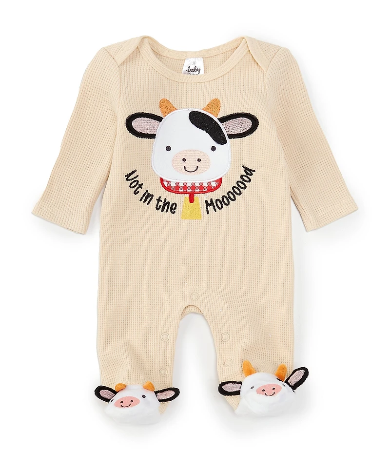 Baby Starters Baby Farm Print Footed Coverall