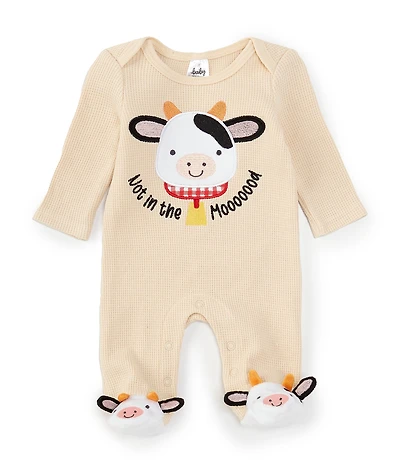 Baby Starters Baby Farm Print Footed Coverall
