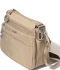 Baggallini Marais Twill Silver Hardware Crossbody Bag
