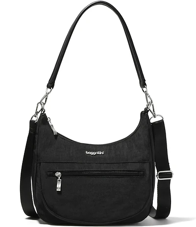Baggallini Modern Pocket Half-Moon Metal Shoulder Bag