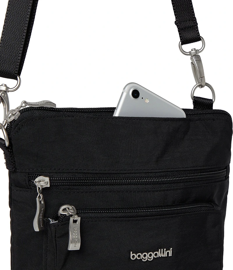 Baggallini Modern Pocket Solid Nylon Crossbody Bag