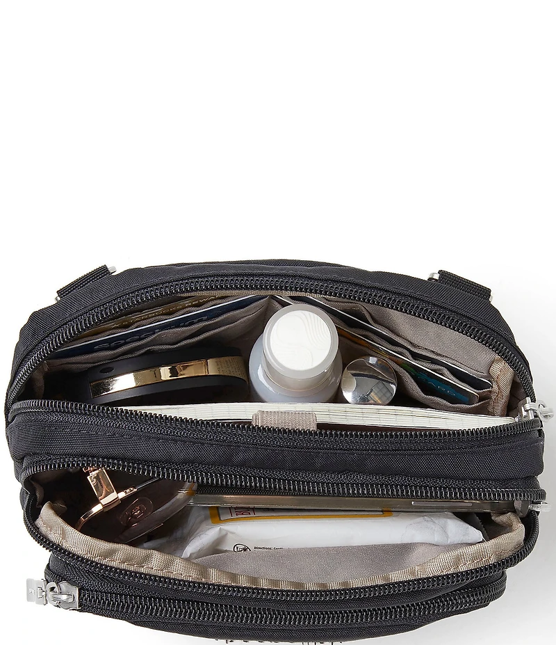 Baggallini Triple Zip Crossbody Bag
