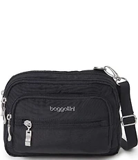 Baggallini Triple Zip Crossbody Bag