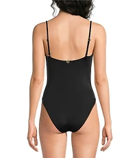 Bahia Maria Aura Laser Cut Flower Underwire One Piece Swimsuit