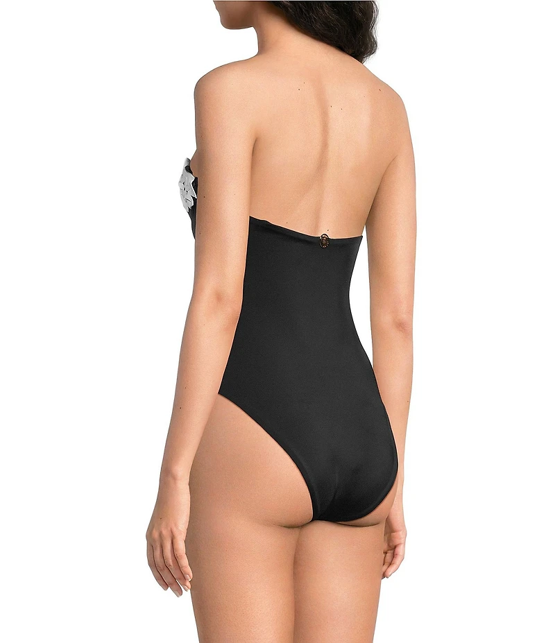 Bahia Maria Aura Laser Cut Flower Underwire One Piece Swimsuit
