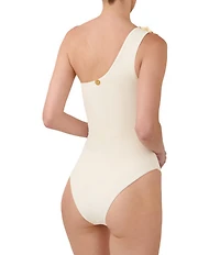 Bahia Maria Lu One Shoulder 3D Floral One Piece Swimsuit