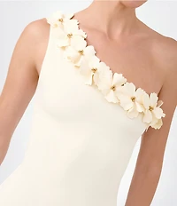 Bahia Maria Lu One Shoulder 3D Floral One Piece Swimsuit