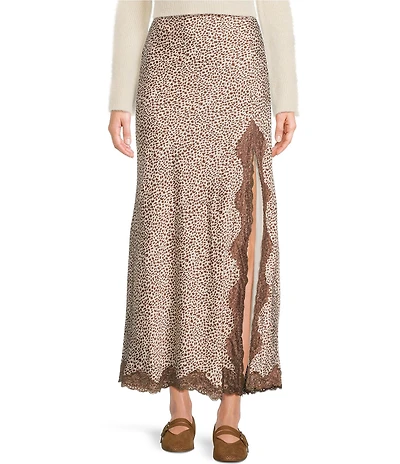 Bailey Rose Animal Lace Maxi Skirt