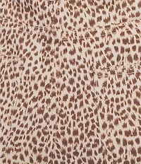 Bailey Rose Animal-Printed Wide Leg Jeans