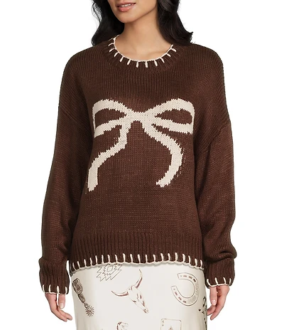 Bailey Rose Bow Design Sweater
