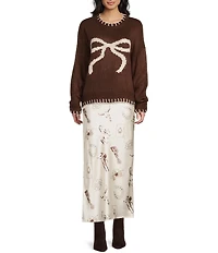 Bailey Rose Bow Design Sweater