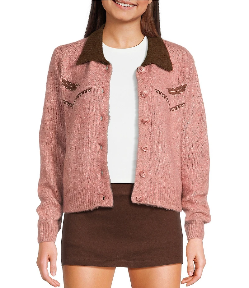 Bailey Rose Collared Western Cardigan