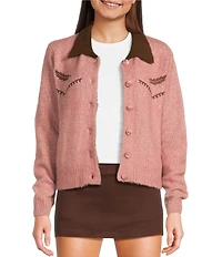 Bailey Rose Collared Western Cardigan