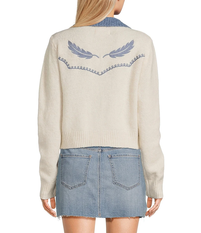 Bailey Rose Collared Western Cardigan