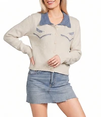 Bailey Rose Collared Western Cardigan