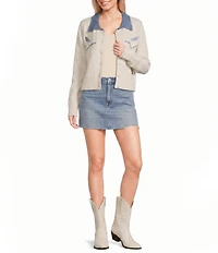 Bailey Rose Collared Western Cardigan