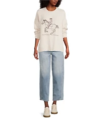 Bailey Rose Cowboy Horse Sweater