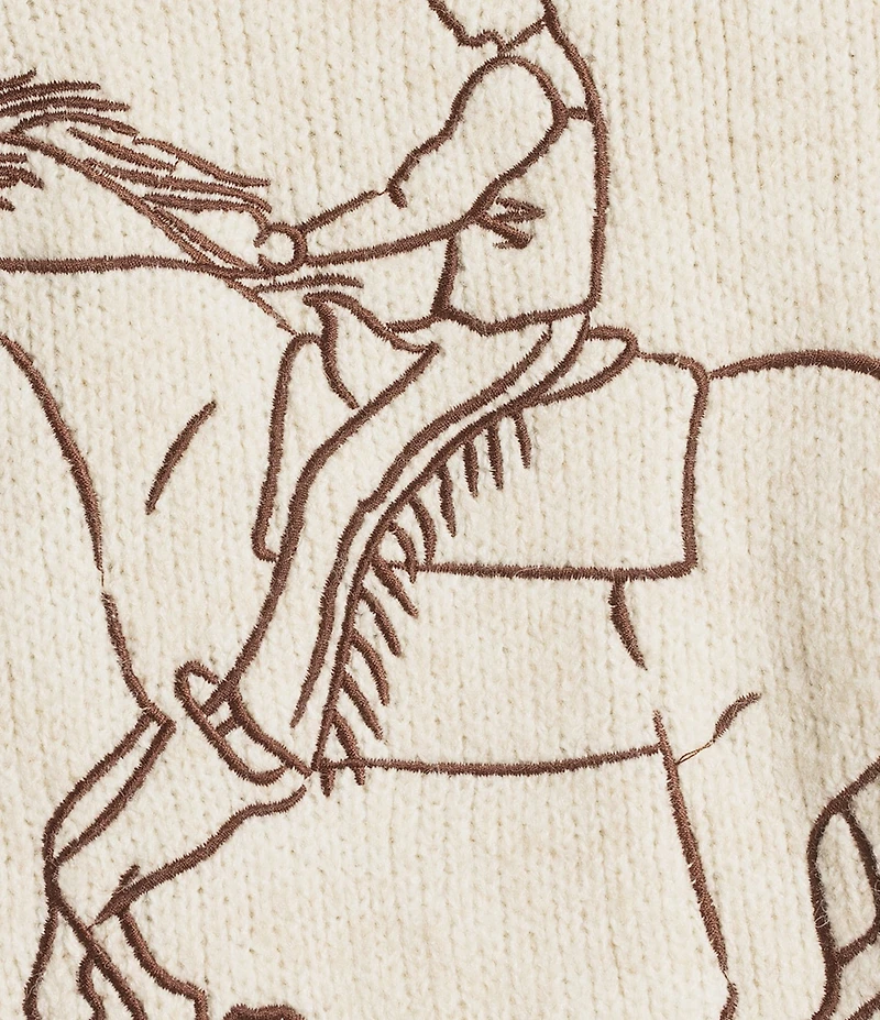 Bailey Rose Cowboy Horse Sweater