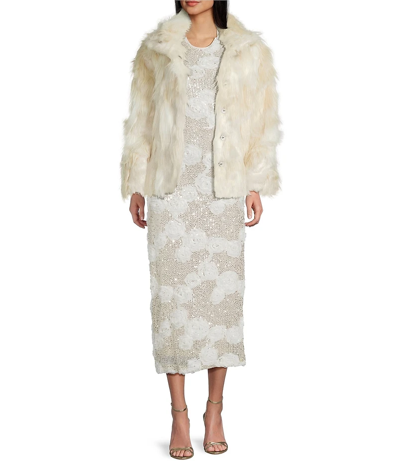 Bailey Rose Faux Fur Mid Length Jacket