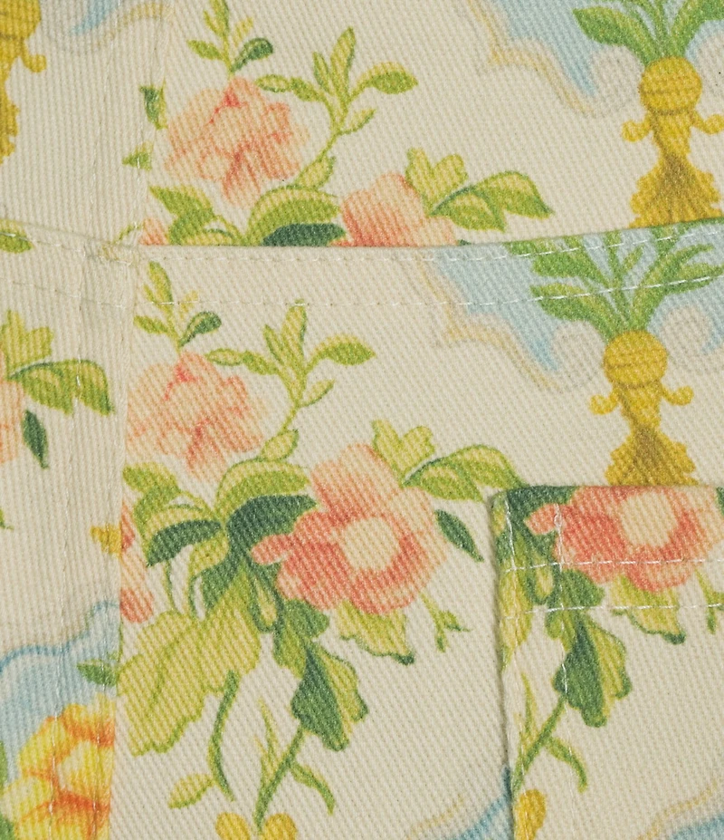 Bailey Rose Floral Print Wide Leg Jeans