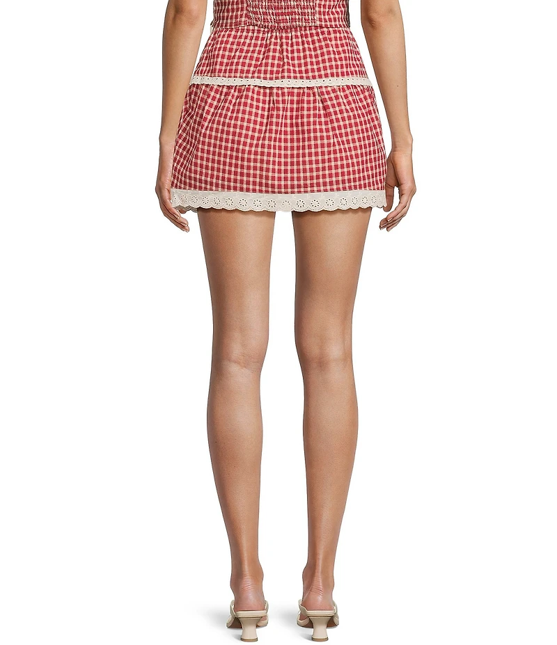 Bailey Rose Gingham Coordinating Mini Skirt
