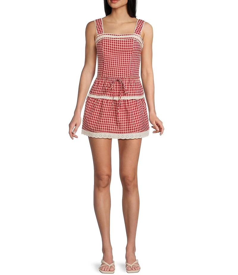 Bailey Rose Gingham Coordinating Mini Skirt