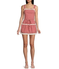 Bailey Rose Gingham Coordinating Mini Skirt