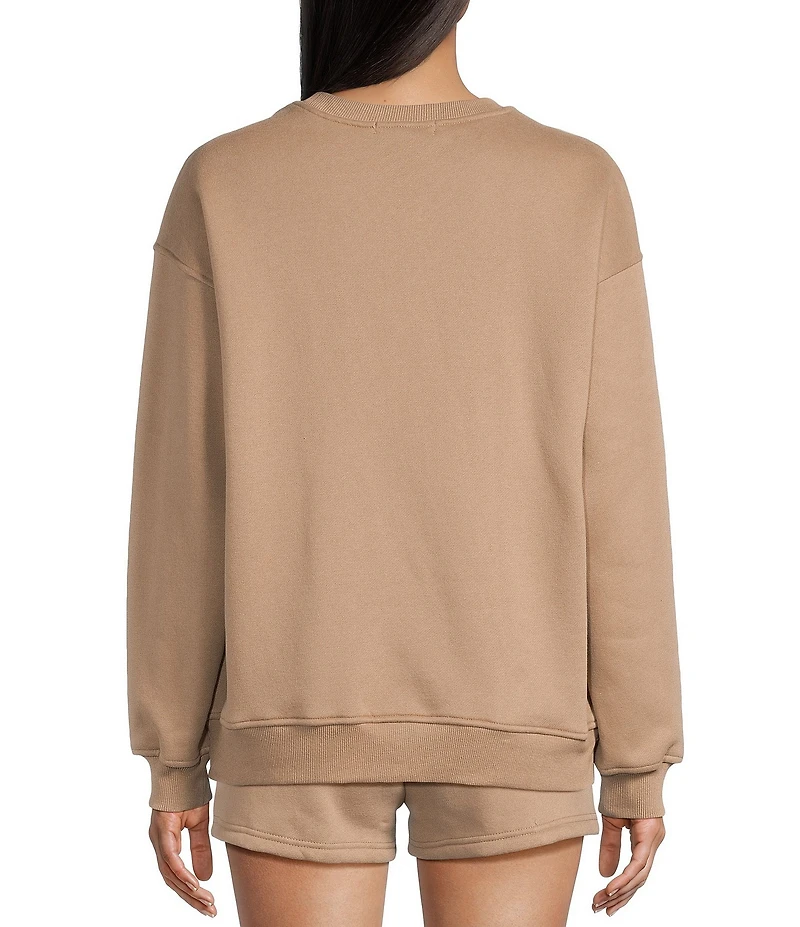 Bailey Rose Western Horse Print Pullover Crew Neck Sweatshirt