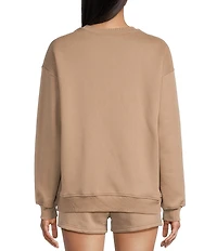 Bailey Rose Western Horse Print Pullover Crew Neck Sweatshirt