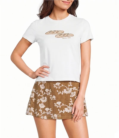 Bailey Rose Knit Bread Motif T-Shirt