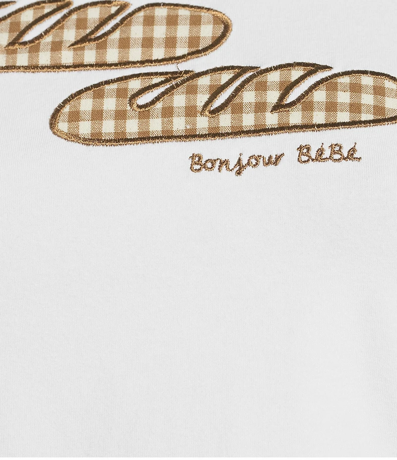 Bailey Rose Knit Bread Motif T-Shirt
