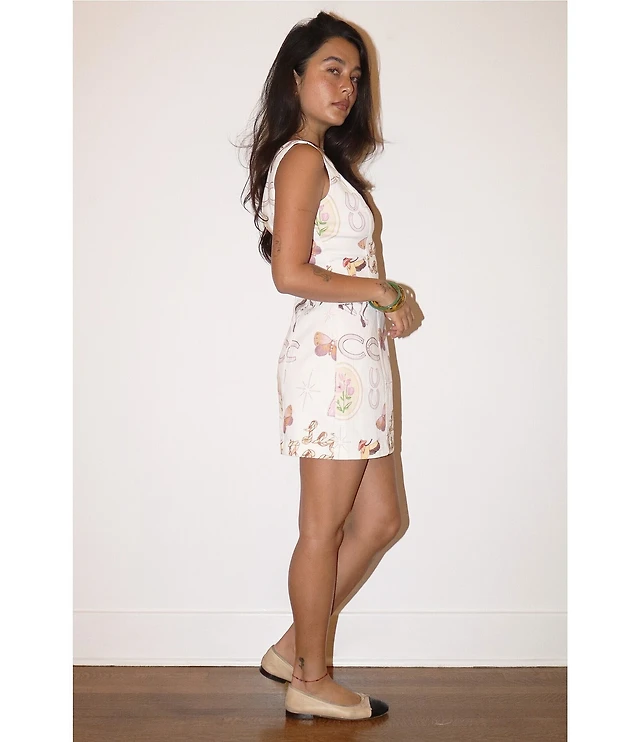 amur everlee orchid print mini dress Everlee Orchid Print Mini