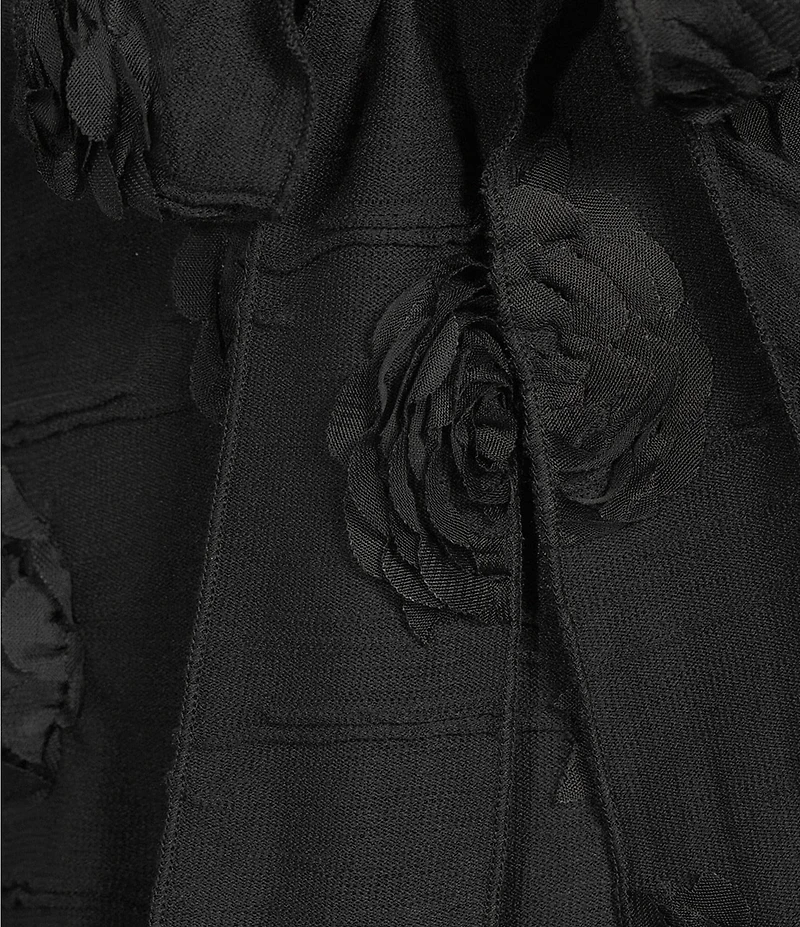 Bailey Rose Long Sleeve Coordinating Rosette Top