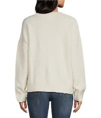 Bailey Rose Long Sleeve Crew Neck Duck Print Sweater