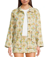Bailey Rose Long Sleeve Floral Print Jacket