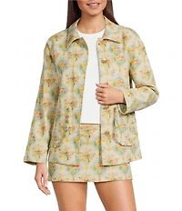 Bailey Rose Long Sleeve Floral Print Jacket