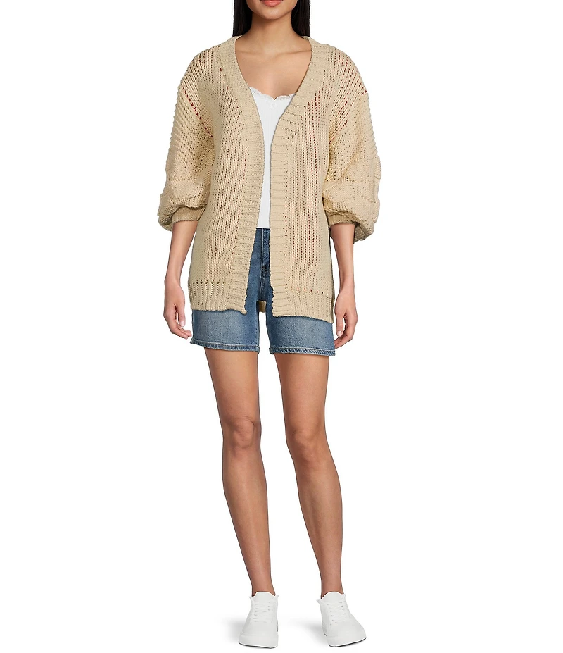 Bailey Rose Long Sleeve Oversized Lobster Cardigan