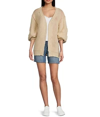 Bailey Rose Long Sleeve Oversized Lobster Cardigan