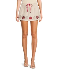 Bailey Rose Mini Seashell Print Coordinating Micro Skort